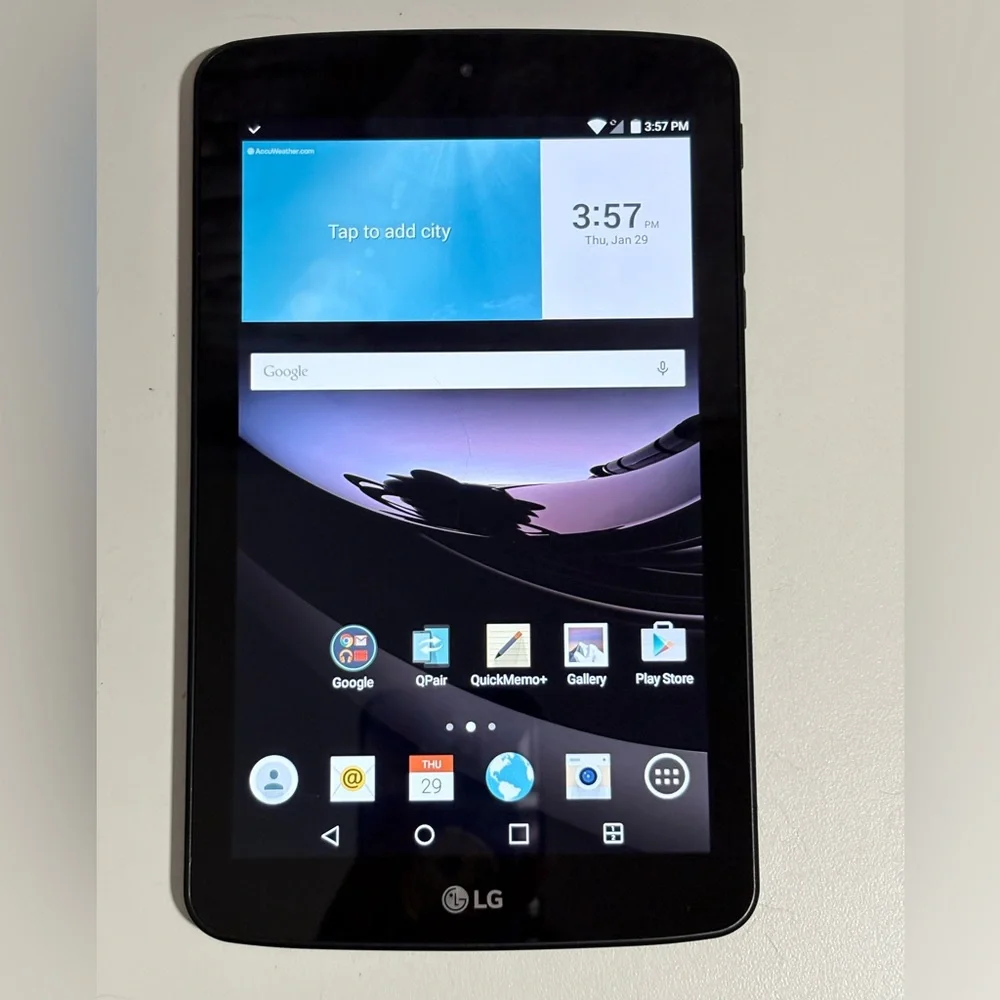 LG G Pad F 7.0 LG-LK430 Sprint 8GB Black With Charger Excellent.